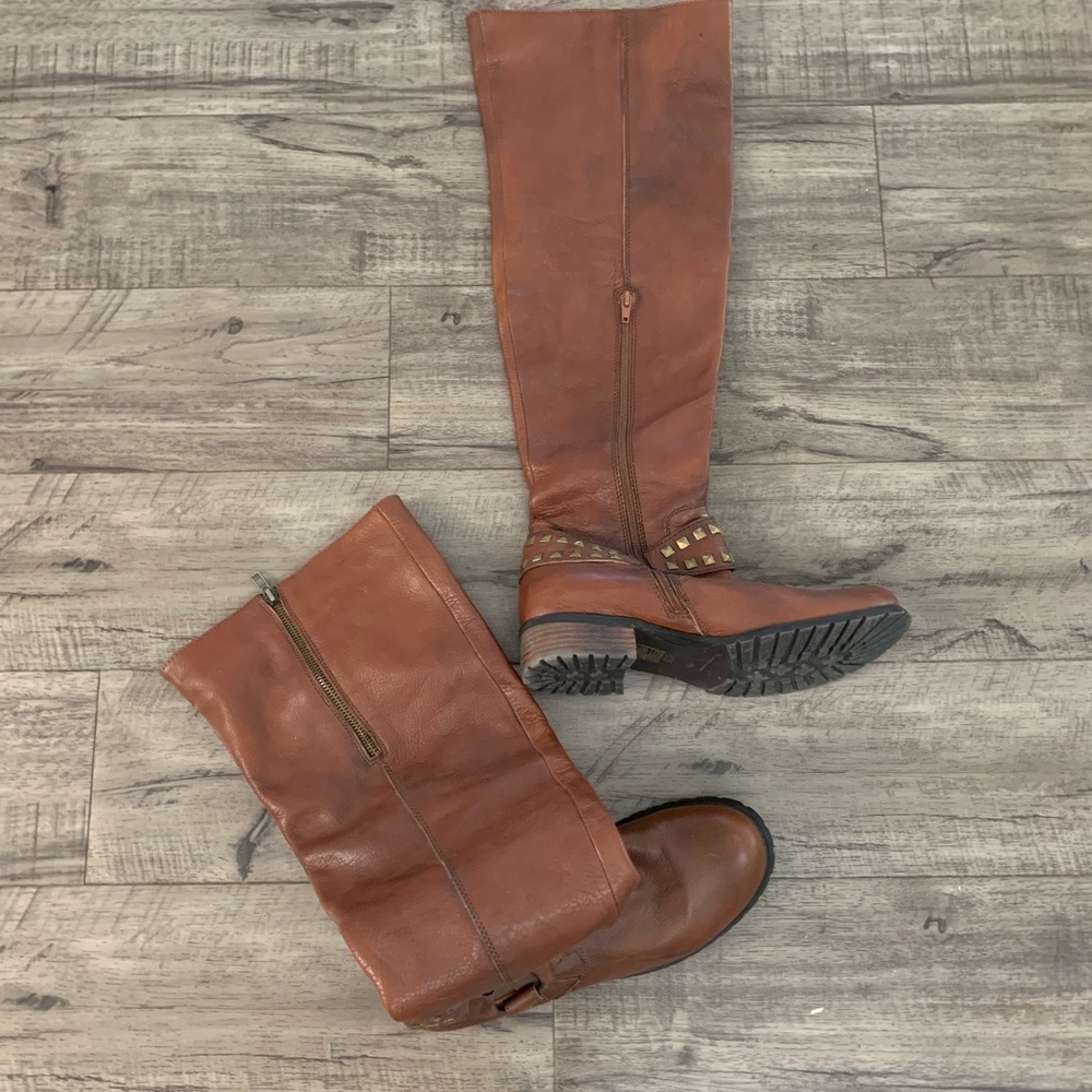 New leather over the knee hight boots